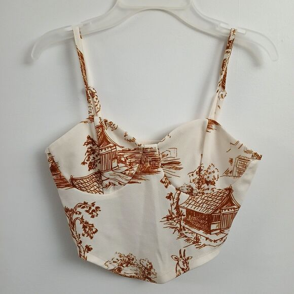 SheIn Tops - Women's XS Bustier Tank Crop Top Summer Clubbing Sexy Asian Adjustable Straps
